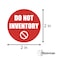 OfficeSmartLabels 300 Labels Do Not Inventory Stickers for Quality Control Inventory Warehouse Receiving 2 inch Round Red 1 Pack