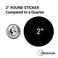 OfficeSmartLabels 300 Labels Do Not Inventory Stickers for Quality Control Inventory Warehouse Receiving 2 inch Round Red 1 Pack