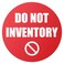 OfficeSmartLabels 300 Labels Do Not Inventory Stickers for Quality Control Inventory Warehouse Receiving 2 inch Round Red 1 Pack