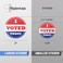 OfficeSmartLabels 300 Labels I Voted Today Stickers with American Flag 2 inch Round Circle Dot I Voted Stickers Red White Blue Fabric Friendly Pressure Sensitive SelfAdhesive