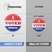 OfficeSmartLabels 300 Labels I Voted Today Stickers with American Flag 2 inch Round Circle Dot I Voted Stickers Red White Blue Fabric Friendly Pressure Sensitive SelfAdhesive