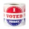 OfficeSmartLabels 300 Labels I Voted Today Stickers with American Flag 2 inch Round Circle Dot I Voted Stickers Red White Blue Fabric Friendly Pressure Sensitive SelfAdhesive