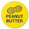 OfficeSmartLabels 300 Labels 1 Pack Peanut Butter Labels 15 inch Circle Dot Yellow Peanut Butter Stickers for Grocery StoresHomemade Peanut ButterFood Package Labels or Allergens Warning