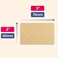 TownStix 300 Pack 3 x 2 Kraft Brown Natural Labels Stickers Roll