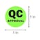 TUCO DEALS 300 QC Approval Labels 1 Round Inventory Quality Control Stickers QC Passed Inspection Maintenance Warehouse Management Organization Labels 1 Pack of 300