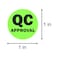 TUCO DEALS 300 QC Approval Labels 1 Round Inventory Quality Control Stickers QC Passed Inspection Maintenance Warehouse Management Organization Labels 1 Pack of 300