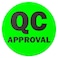 TUCO DEALS 300 QC Approval Labels 1 Round Inventory Quality Control Stickers QC Passed Inspection Maintenance Warehouse Management Organization Labels 1 Pack of 300