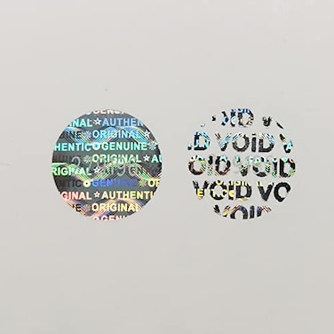 WZRYSEAL 350 pcs Void Hologram Stickers Tamper Evident Sticker Silver High Security Warranty Tamper Proof Holographic Labels Unique Sequential Serial Numbering 06Inch X 06Inch