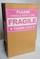 Poskornwel 3x45 100 PCS Pink Fragile Handle with Love Labels Thank You Stickers Shipping Mailing Cartons Envelops Adhesive Labels