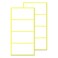 TownStix 4 x 2 Labels Stickers for Storage Bins Matte White 800 Pack