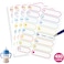 MOWPOG 480 Pcs Labels for Kids Stuff Daycare Waterproof Baby Name Label Washable Bottle Labels Reusable SelfAdhesive Tag Stickers for School Essentials SelfLaminating Writeon Weather