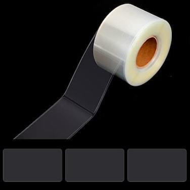 Prudiut 500 PCS Label Protectors Clear Label Protectors Waterproof Clear Labels for Protecting Barcodes Books Numbers Clothes Food Labels in Laboratory Library Office Supermarket 335197inch
