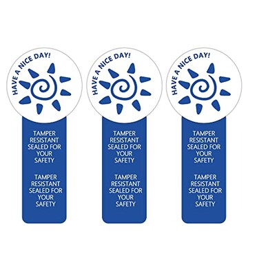 Top label 500 Pcs Safe Secure Tamper Evident Labels15x4 Inches Tamper Resistant Stickers Food Retail Package Sealed for DrinkGift PackingRoll