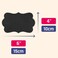 TownStix 50Pack Chalkboard Labels Stickers Erasable and Reusable Cloud Design 6 x 4