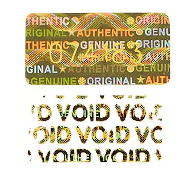 WZRYSEAL 580 PcsHologram TamperProof Stickers Warranty Void High Security Labels TamperEvident Original Holographic StickerUnique Transparent Serial Number 08 Inch X 04 Inch