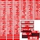 Vantasii 90 PCS Magnetic Toolbox Labels 82 PrePrinted 8 Blanks Large Size Tool Chest Organizer Labels Strong Magnetic Easy to Read Printing Fits All Brands of Steel Tool Box Drawers Red 35 x 1