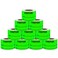 aleplay Aleplay Visitor Pass Stickers Name Identification Tag Labels Writable 23 Inch Fluorescent Green 300 Stickers Per Roll10 Rolls