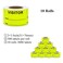 aleplay Aleplay Visitor Pass Stickers Name Identification Tag Labels Writable 23 Inch Fluorescent Yellow 300 Stickers Per Roll10 Rolls