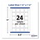 Avery 22805 Square Permanent Labels 112Inch x112Inch 600PK WE