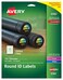 Avery Glossy Clear Round Labels 1625 Diameter Pack of 500 Make Custom Stickers 6582