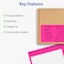 Avery Printable Labels with Sure Feed 2 x 4 Assorted Neon Colors Green Magenta and Yellow Removable Adhesive Laser Inkjet Compatible 120 Blank Labels Total 6481