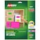 Avery Printable Labels with Sure Feed 2 x 4 Assorted Neon Colors Green Magenta and Yellow Removable Adhesive Laser Inkjet Compatible 120 Blank Labels Total 6481