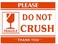 BESTeck 500 2 x 3 Fragile DO NOT Crush Handle with Care Stickers Glossy Surface Self Adhesive Labels 500 Per Roll