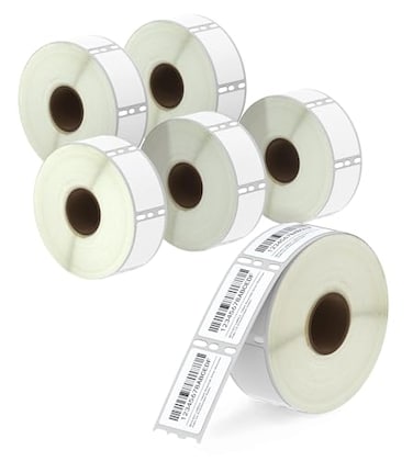 BETCKEY Compatible DYMO 30347 1 x 112 Book Spine Labels Compatible with DYMO Labelwriter 450 4XL NOT FIT 550 5XL 6 Rolls4500 Labels