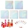 C12rtive 2 Sets Number Stickers SelfAdhesive Round Office Labels Waterproof Round Stickers for Organizing Nail Polish BottleNail Swatch SticksLipstick