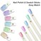 C12rtive 2 Sets Number Stickers SelfAdhesive Round Office Labels Waterproof Round Stickers for Organizing Nail Polish BottleNail Swatch SticksLipstick