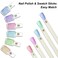 C12rtive 2 Sets Number Stickers SelfAdhesive Round Office Labels Waterproof Round Stickers for Organizing Nail Polish BottleNail Swatch SticksLipstick