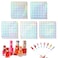 C12rtive 2 Sets Number Stickers SelfAdhesive Round Office Labels Waterproof Round Stickers for Organizing Nail Polish BottleNail Swatch SticksLipstick
