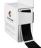 ChromaLabel 1 x 3 Inch All Purpose Permanent Color Code Rectangle Labels 100 Stickers per Dispenser Box Black