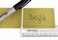 ChromaLabel 2 x 3 inch Permanent Color Code Rectangle Labels 100 Stickers per Dispenser Box Gold