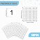 KALIONE Consecutive Number Stickers 1 to 100 Round Labels Vinyl Small 04inch 50 Sheets InventoryStorage Organizing