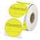 wootile Counted Stickers 2 Inch Counted Inventory Control Labels 500 Pcs Counted Shipping Labels Round Circle Counted Stickers for Round Adhesive Writable Inventory Control Shipping and Inventory Yell