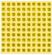dealzEpic Black Numbers on Yellow Stickers 101 to 200 Round Self Adhesive Stickers InventoryStorage Organizing Stickers Set of 15 Sheets