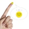 dealzEpic Black Numbers on Yellow Stickers 101 to 200 Round Self Adhesive Stickers InventoryStorage Organizing Stickers Set of 15 Sheets