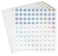 dealzEpic Reflective Laser Number Stickers 1 to 100 Round SelfAdhesive Stickers Set of 10 Sheets