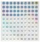 dealzEpic Reflective Laser Number Stickers 1 to 100 Round SelfAdhesive Stickers Set of 10 Sheets