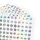 dealzEpic Reflective Laser Number Stickers 1 to 100 Round SelfAdhesive Stickers Set of 10 Sheets