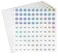 dealzEpic Reflective Laser Number Stickers 1 to 100 Round SelfAdhesive Stickers Set of 10 Sheets