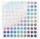 dealzEpic Reflective Laser Number Stickers 1 to 20 Round Self Adhesive Stickers InventoryStorage Organizing Stickers Set of 10 Sheets