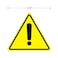 dealzEpic Yellow Triangle Exclamation Mark Sign Stickers Selfadhesive Peel and Stick Vinyl Label 10 CM 394 inches Pack of 4 Pcs