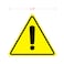 dealzEpic Yellow Triangle Exclamation Mark Sign Stickers Selfadhesive Peel and Stick Vinyl Label 10 CM 394 inches Pack of 4 Pcs