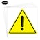dealzEpic Yellow Triangle Exclamation Mark Sign Stickers Selfadhesive Peel and Stick Vinyl Label 10 CM 394 inches Pack of 4 Pcs