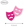 GUVSPTI Drama Masks Planner Stickers 05 Inch Theater Scrapbooking Arts Calendar Kids Crafting 208Pack