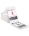 enKo 4 x 6 Thermal Fan Fold Labels Compatible for Rollo Printer Labels 1 Stack of 500 4x6 Label Zebra Printer Mailing Postal Label Paper Perforated Permanent Adhesive