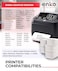 enKo 4 x 6 Thermal Fan Fold Labels Compatible for Rollo Printer Labels 1 Stack of 500 4x6 Label Zebra Printer Mailing Postal Label Paper Perforated Permanent Adhesive