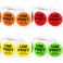 Epakh 2000 Pcs Use First Stickers Food Service 15 Inch Inventory Control Labels for Restaurant Permanent Adhesive Food Circle Dot Label PaperRed Green Orange Yellow with Black Text